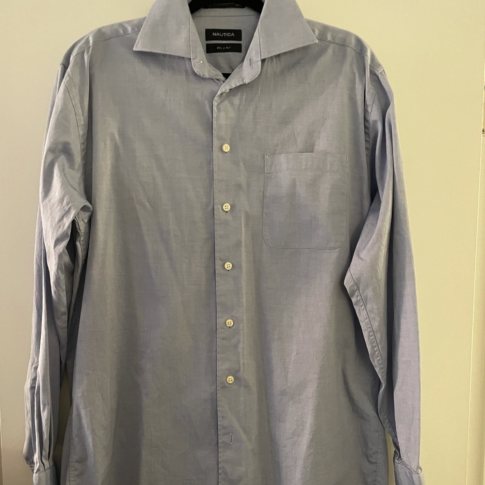 Blue Nautica button up shirt